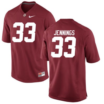 Men's Alabama Crimson Tide #33 Anfernee Jennings Crimson Game NCAA College Football Jersey 2403UFDG2